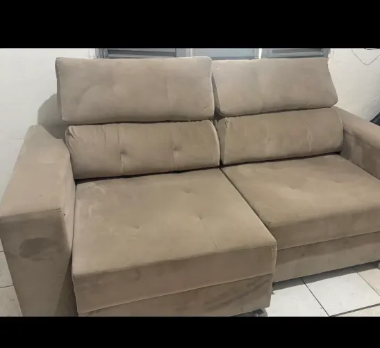SOFÁ JACAÚNA RETRÁTIL E RECLINÁVEL
