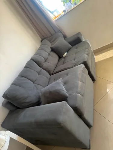 Vendo sofá retrátil cinza