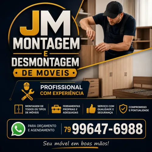 MONTADOR DE MÓVEIS PROFISSIONAL COM EXPERIÊNCIA 