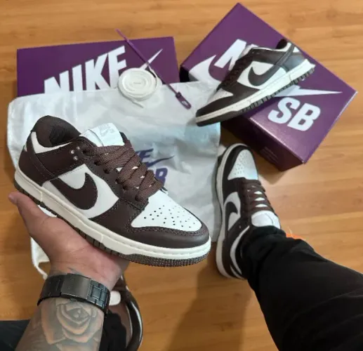 Tênis Esportivo Unissex Premium Nike Dunk Café Disponível 38 AO 43 A Pronta Entrega