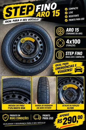 Step fino aro 15 4x100