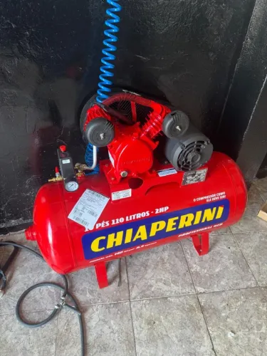 Compressor de Ar 10 Pés 110L 2HP - CHIAPERINI-10/110RED (NOVO)