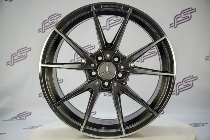 Jogo De Rodas Mercedes AMG Gt S Grafite Diamantado 5x112 - 19x8,5