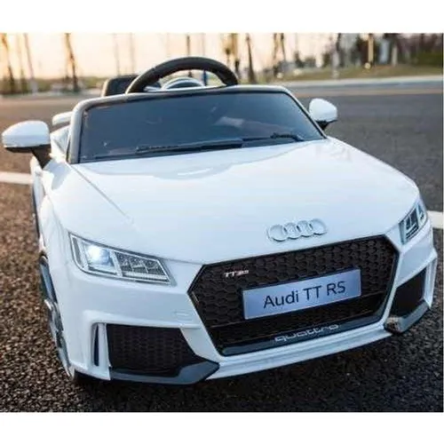 Carro Elétrico Audi TT RS 12V C/ Controle Bel - Branco<br><br>