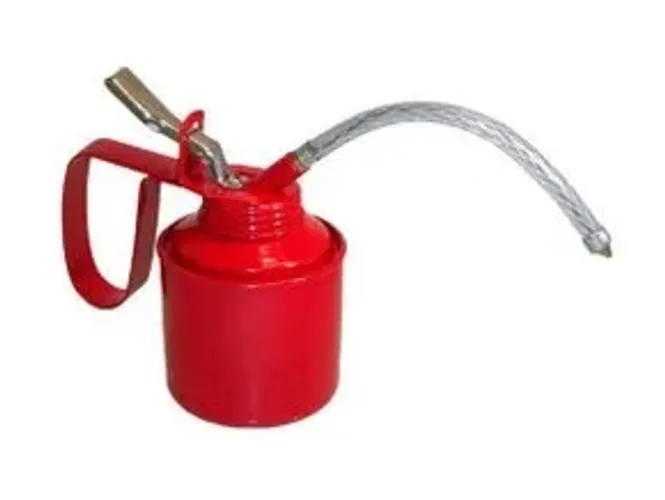 Almotolia Metálica 250ml Bico Flexível