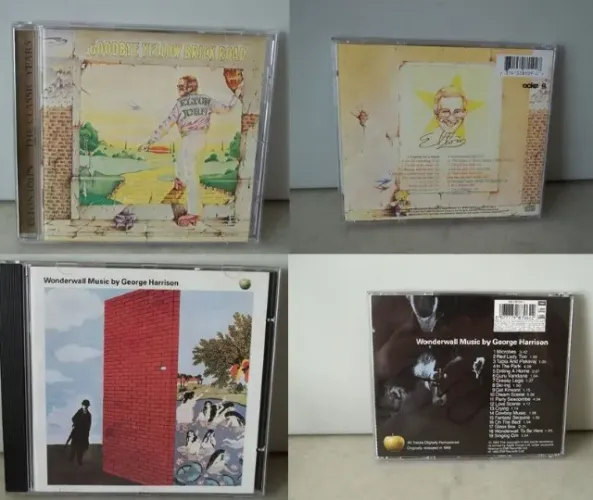 CD Elton John-Goodbye Yellow Brick Road(Imp.)/George Harrison-Wonderwall Music (Remasters)