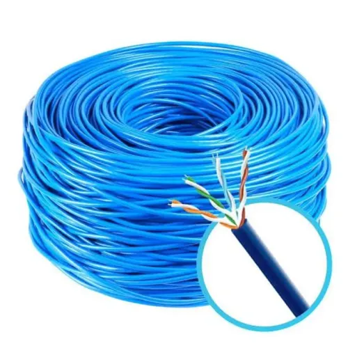 CABO DE REDE A METRO BRANCO / AZUL Cat5e