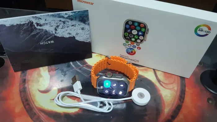 smartwatch w69 ultra amoled - já é o menor preço