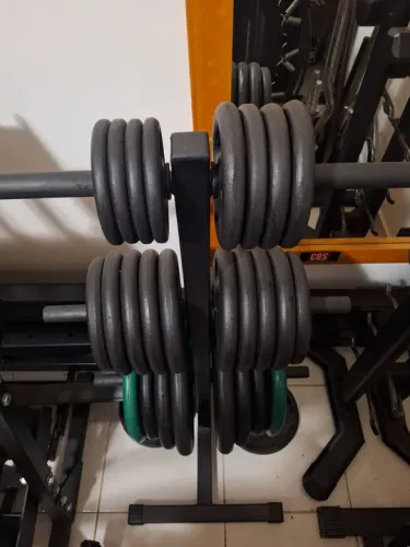 SUPORTE DE ANILHA + 170KG DE ANILHAS
