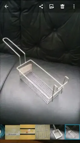 Cesto retangular 27x11x9cm para fritador Aramig