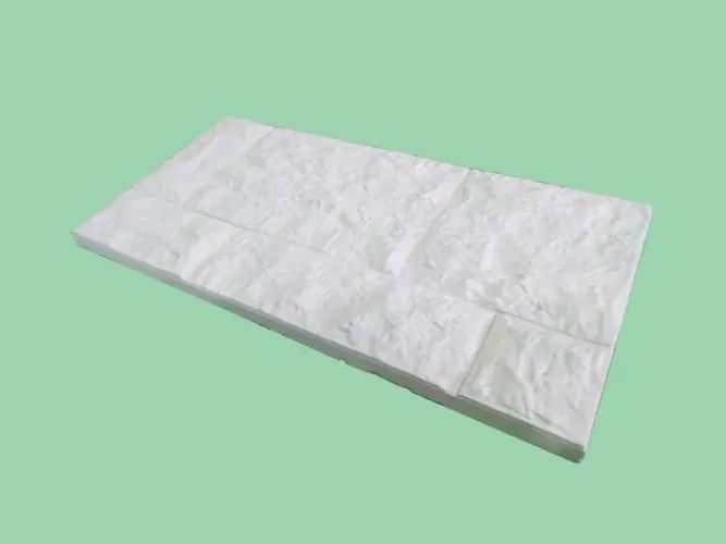 Revestimento Cimentício Lajota Medieval 56x28 Branco 