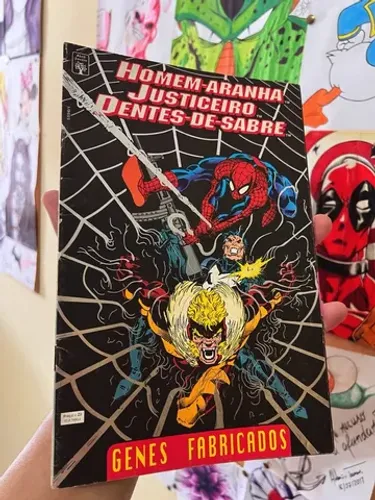 Homem Aranha Justiceiro e Dentes De Sabre, genes fabricados de 1994, edição especial.