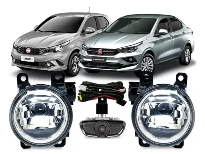 Kit Farol de Milha Fiat Argo / Cronos 17 - 20