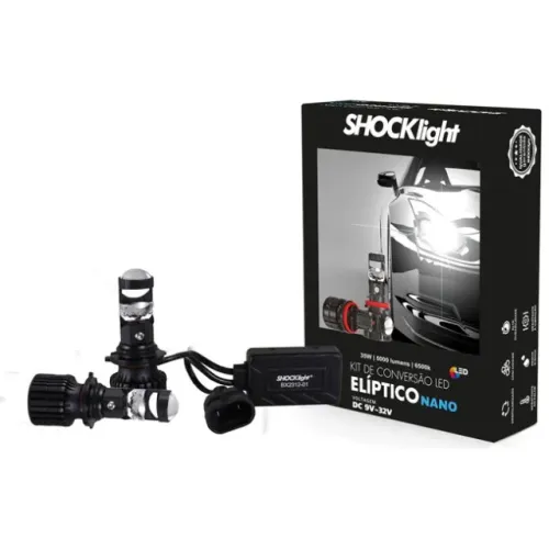 Farol de led Projetor Shocklight H7 H11 HB3 e HB4
