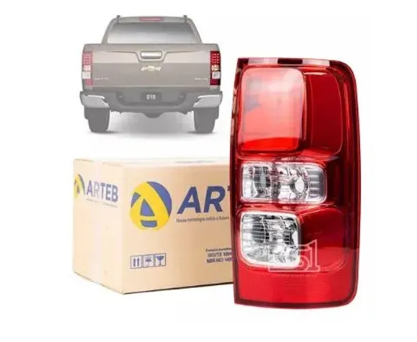 Lanterna Traseira S10 Ltz 2012 2013 2014 2015 2016 2018 Sem Led Com Luz Neblina