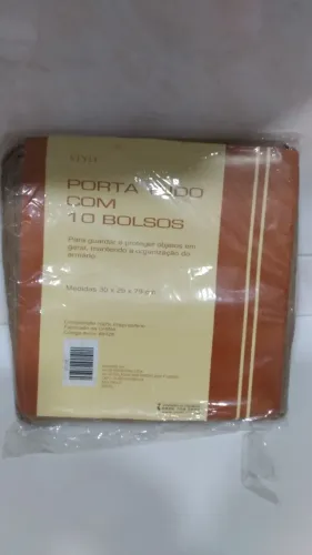 Porta Tudo 10 Blocos com Zíper Marrom 