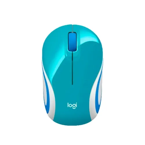 Mini Mouse sem fio Logitech M187 - Verde Água