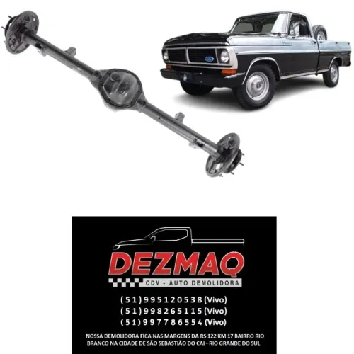 Eixo Diferencial Traseiro Ford F1000 1972/1992 F-1000