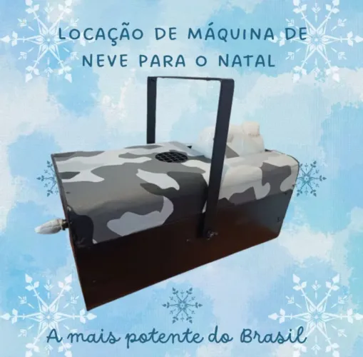 Locação de Máquina de Neve artificial