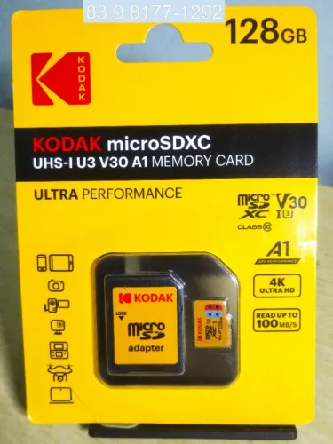 Cartão 128GB MicroSD KODAK