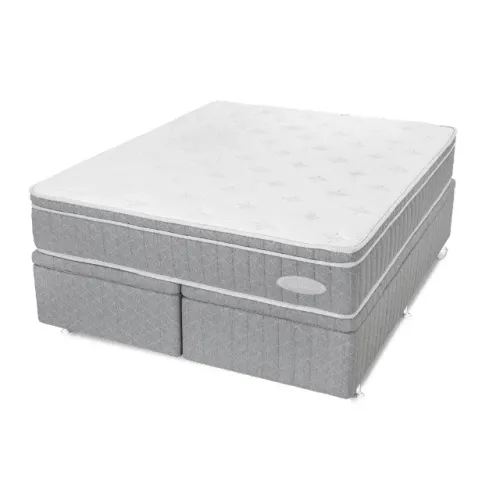 Cama Box Baú Queen + Colchão Queen Black Graphite