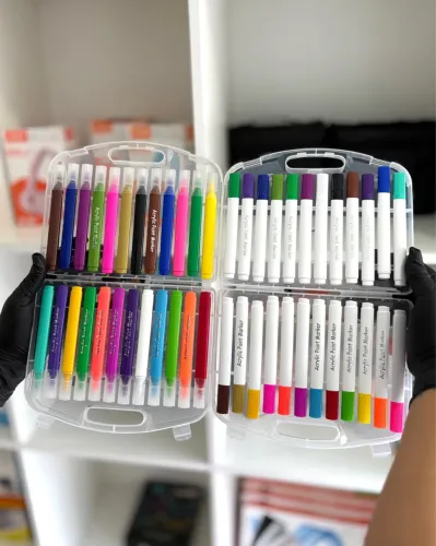 Kit Canetas Marcador Acrílico 24 Cores