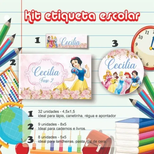 etiquetas escolares