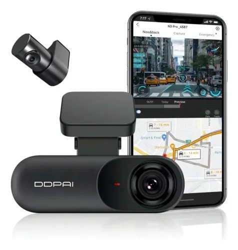 CÂMERA VEICULAR DDPAI N3 PRO GPS 