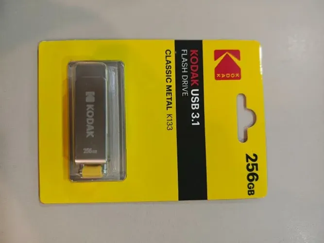 Pen Drive Kodak K133 Usb 3.1 - 256gb Classic Metal Prateado(Lacrado)