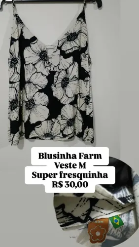 Blusinha Farm - Veste M - Floral