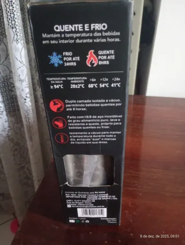 Garrafa térmica Nova 500ml alumínio 