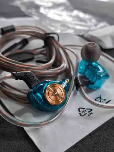 Fone Profissional Qkz AK3+/com microfone/graves top/para retorno de palco-games-DJs
