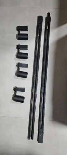 2 Trilhos (1m cada) + 4 Spots (7w - 6000K branco frio)