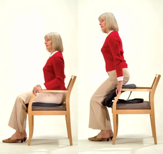 Assento elevatório pneumático para idoso, pós cirúrgico Carex Upeasy Seat Assist 