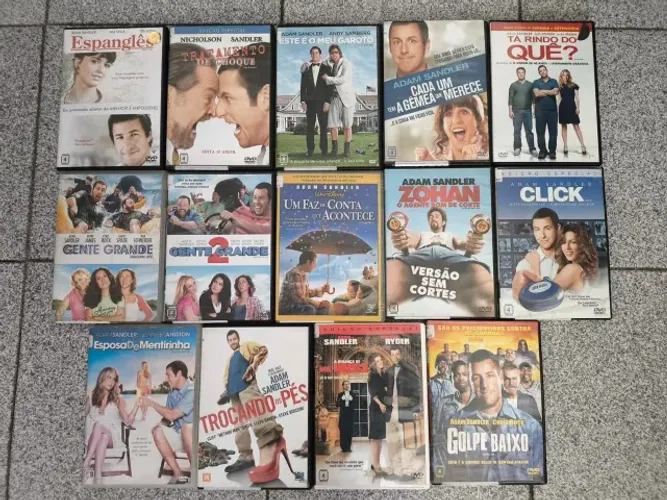 Coleção Adam Sandler 14 Dvd, s (Gente Grande. Click.  Golpe Baixo. Zohan. Trocamos pés 