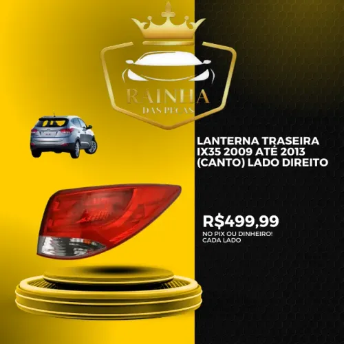 Lanterna Traseira Ix35 2009 até 2013 (Canto) Lado Direito 