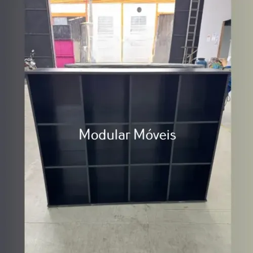 Colmeia Adega Horizontal 12 Nichos - MDF Preto
