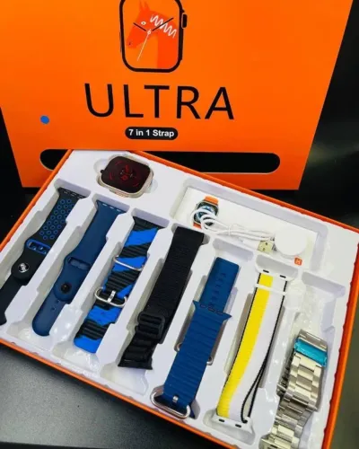 WATCH COM 7 PULSEIRAS E CARREGADOR POR INDUÇÃO - 1 ANO DE GARANTIA