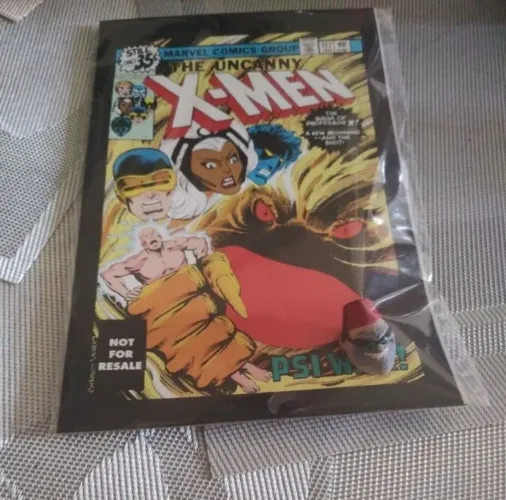 FAC SIMILE ORIGINAL MARVEL COMICS PRIMEIRA APARIÇÃO DO REI DAS SOMBRAS COM PEÇA BAF