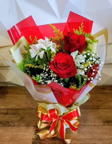 Buquê de 2 rosas