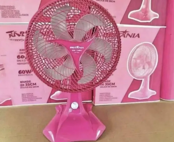 Ventilador de mesa pink lovers turbo
