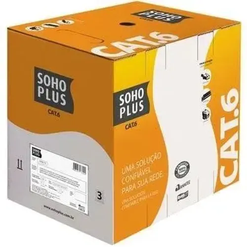 Cabo De Rede Cat6 305 Metros Furukawa Soho Plus