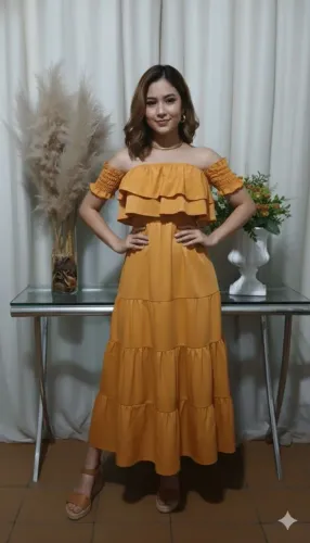 Vestido três marias estilo ciganinha