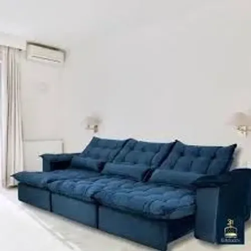 Sofá Retrátil Madrid Azul