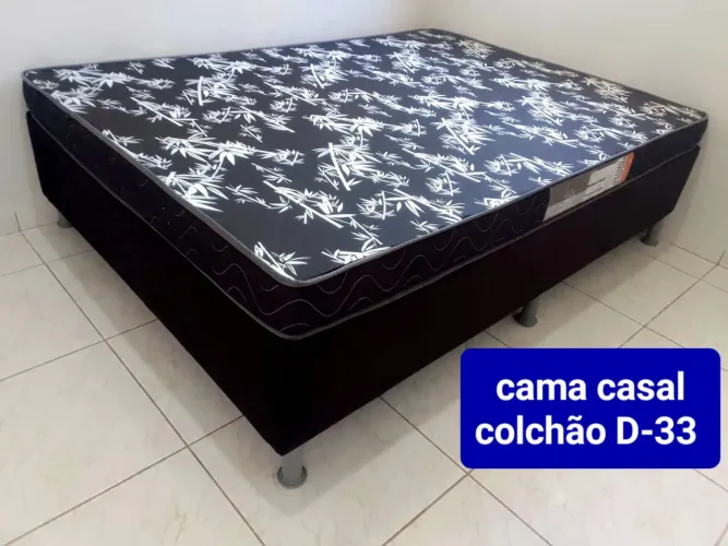 Cama Casal colchão D-33 novo garantia preço de fábrica