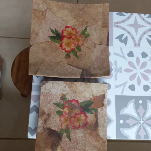 Conjunto de bandejas artesanais
