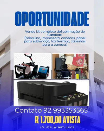 Kit Completo de Sublimação de Canecas
