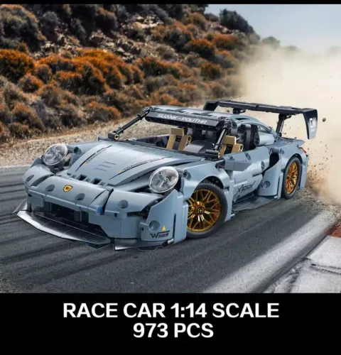 Blocos de  Montar Carro de Corrida 1:14 - 973 Peças