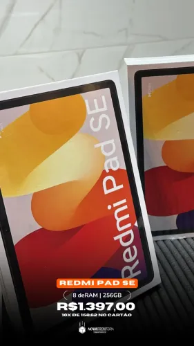 Redmi Pad Se 256GB - Lacrado - 1 ano de garantia