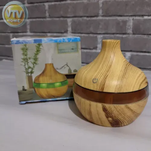 Umidificador LED Estilo Madeira + Entrega Grátis e Garantia